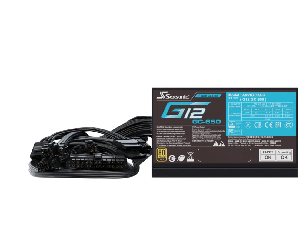 Захранване Seasonic 650W Gold - G12 GC-650 V2 - SSP... 6