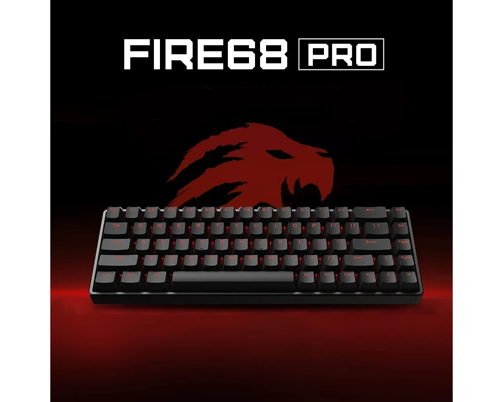Клавиатура Madlions професионална геймърска механична клавиатура Professional Gaming Mechanical Keyboard FIRE 68 PRO - 8K 6
