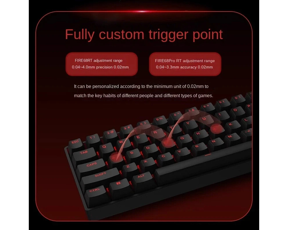 Клавиатура Madlions професионална геймърска механична клавиатура Professional Gaming Mechanical Keyboard FIRE 68 PRO - 8K 7