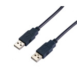 <span>Кабел</span> VCom Кабел USB 2.0 AM / AM Black - CU203... <span class='catalog-num-in-name'>CU203-B-2m</span> - 