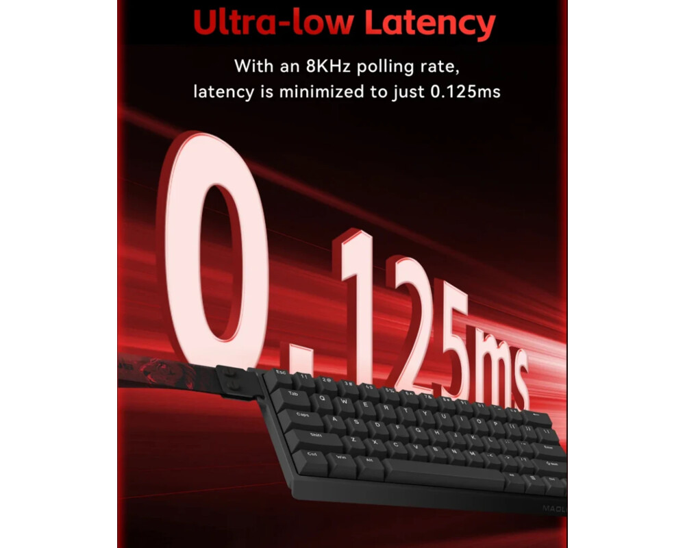 Клавиатура Madlions професионална геймърска механична клавиатура Professional Gaming Mechanical Keyboard MAD 60 HE RGB - 1K 8