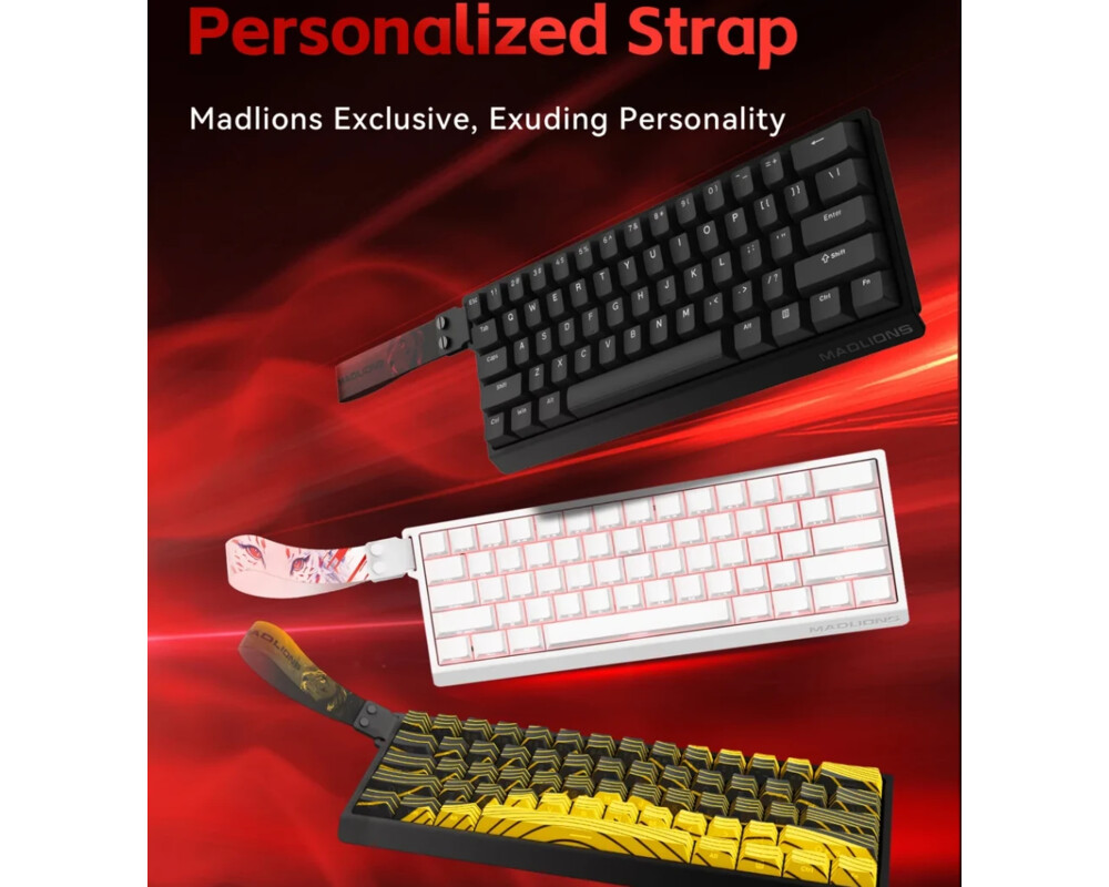Клавиатура Madlions професионална геймърска механична клавиатура Professional Gaming Mechanical Keyboard MAD 60 HE RGB - 1K 9