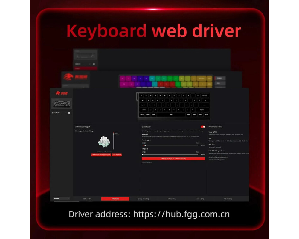 Клавиатура Madlions професионална геймърска механична клавиатура Professional Gaming Mechanical Keyboard MAD 68 HE RGB - 1K 7