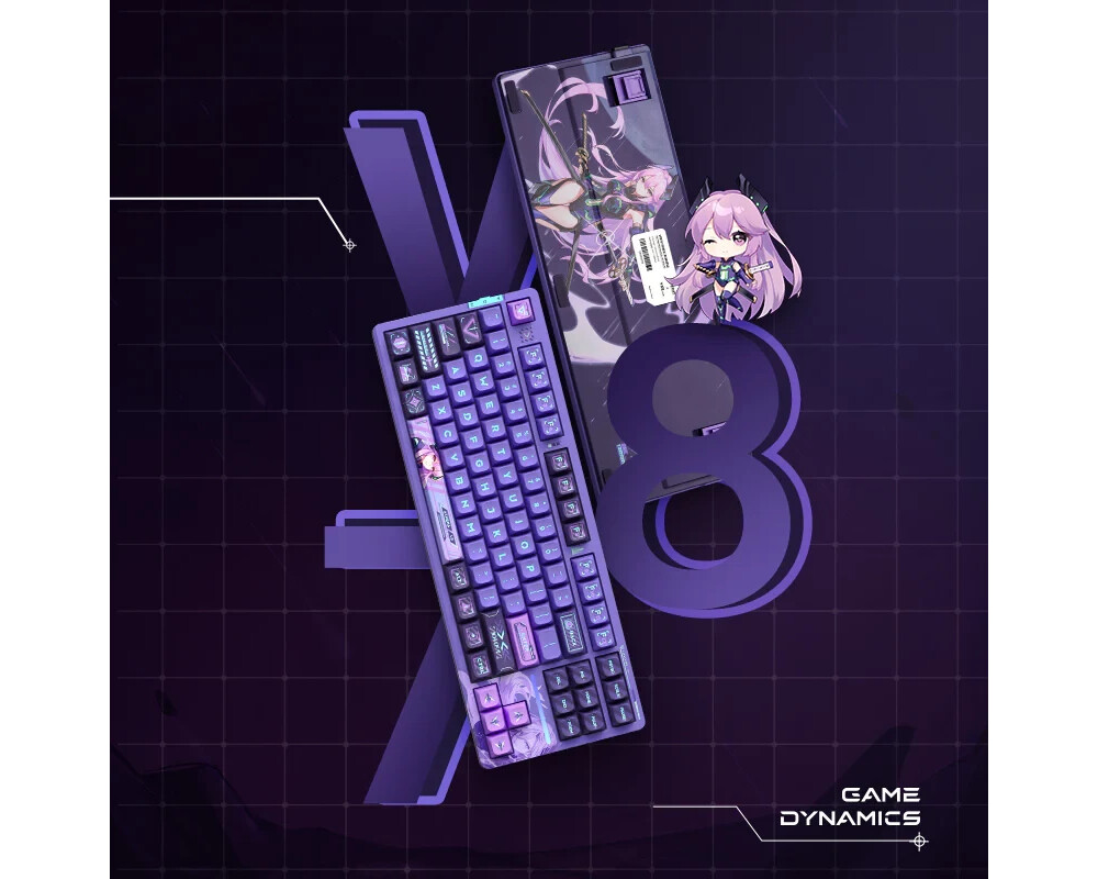 Клавиатура VGN професионална безжична геймърска механична клавиатура Wireless Professional Gaming Mechanical Keyboard - V87 PRO Athena - Aniya Switches 7