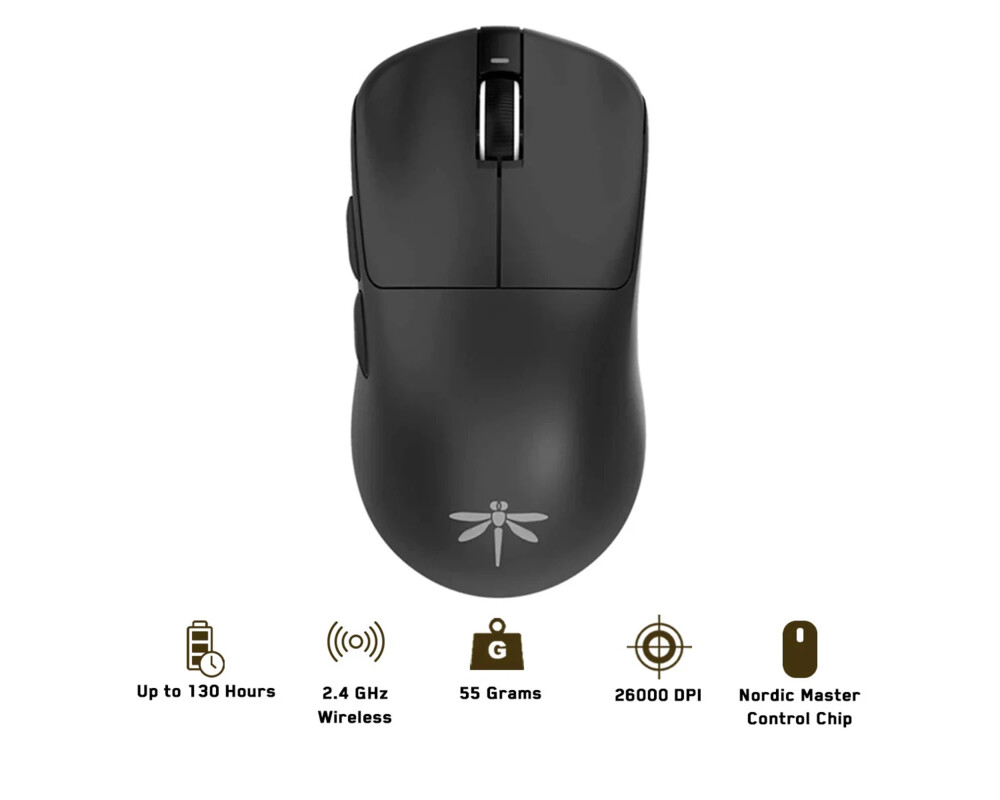Мишка VGN професионална Wireless Gaming Mouse F1 PRO MAX DRAGONFLY - 1K 8