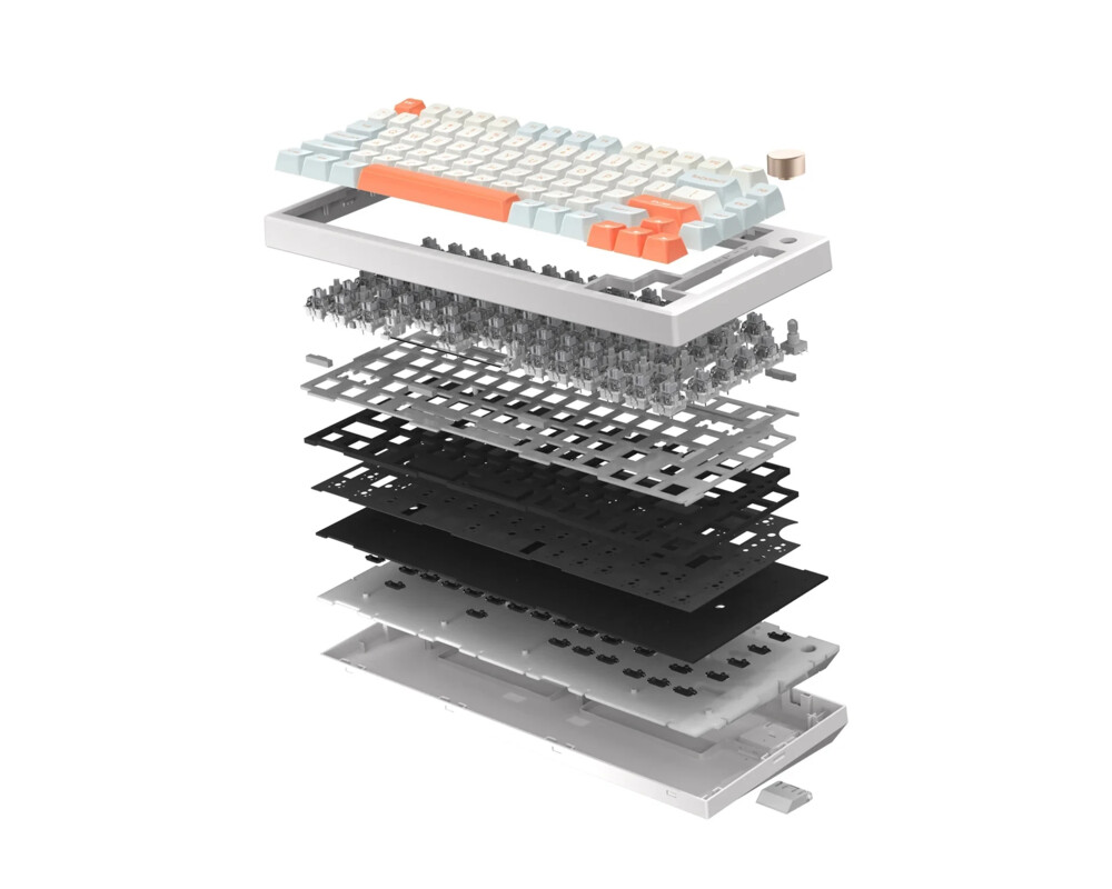 Клавиатура VGN безжична геймърска механична клавиатура Wireless Gaming Mechanical Keyboard - N75 PRO Caribbean Blue - Kailh Vaporwave Switches 4
