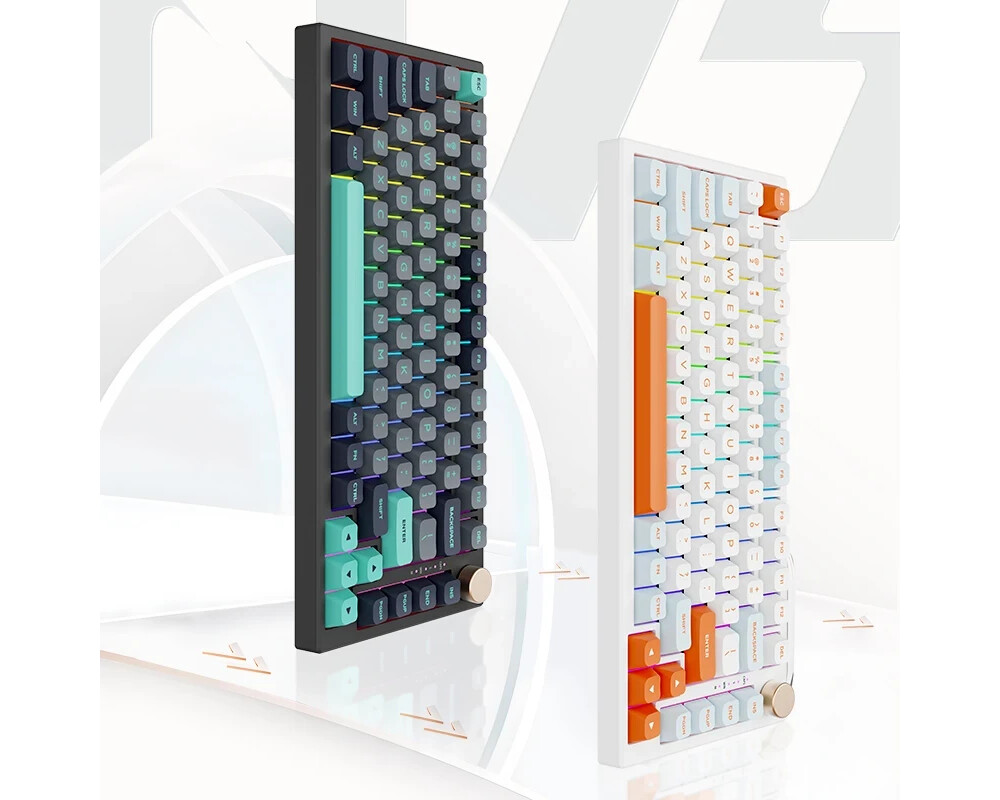 Клавиатура VGN безжична геймърска механична клавиатура Wireless Gaming Mechanical Keyboard - N75 PRO Caribbean Blue - Kailh Vaporwave Switches 7