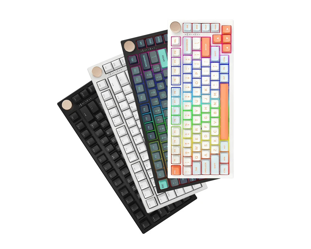 Клавиатура VGN безжична геймърска механична клавиатура Wireless Gaming Mechanical Keyboard - N75 PRO Caribbean Blue - Kailh Vaporwave Switches 15