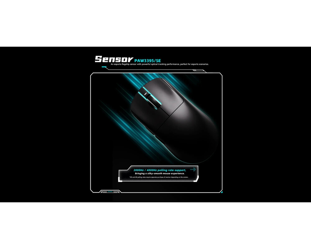 Мишка VXE професионална Wireless Gaming Mouse Dragonfly R1 SE+ - Huano Blue Glow V2 7