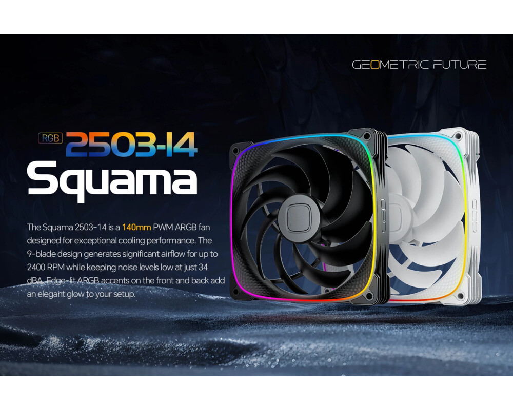 Вентилатор Geometric Future Squama 2503W-14 14