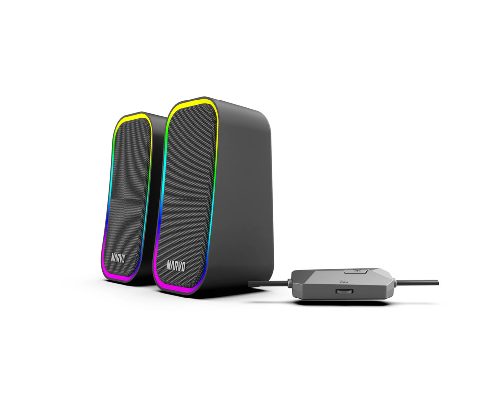 Тонколони Marvo Gaming Speakers 2.0 6W Havoc 20 Bl... 5
