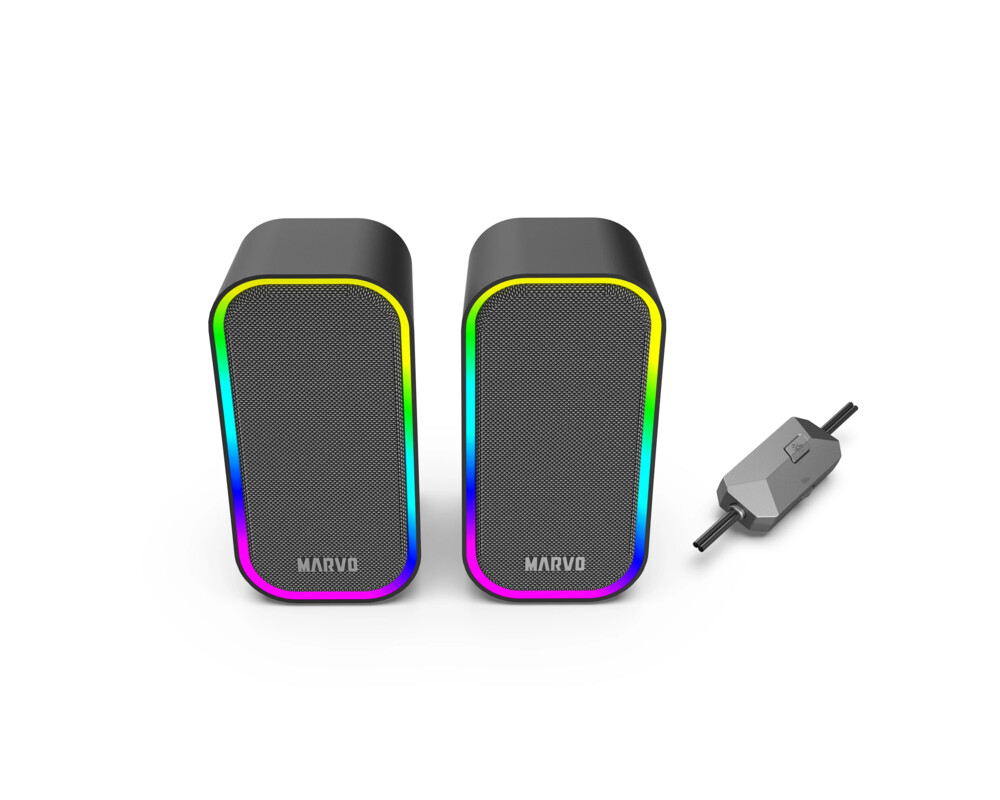 Тонколони Marvo Gaming Speakers 2.0 6W Havoc 20 Bl... 4