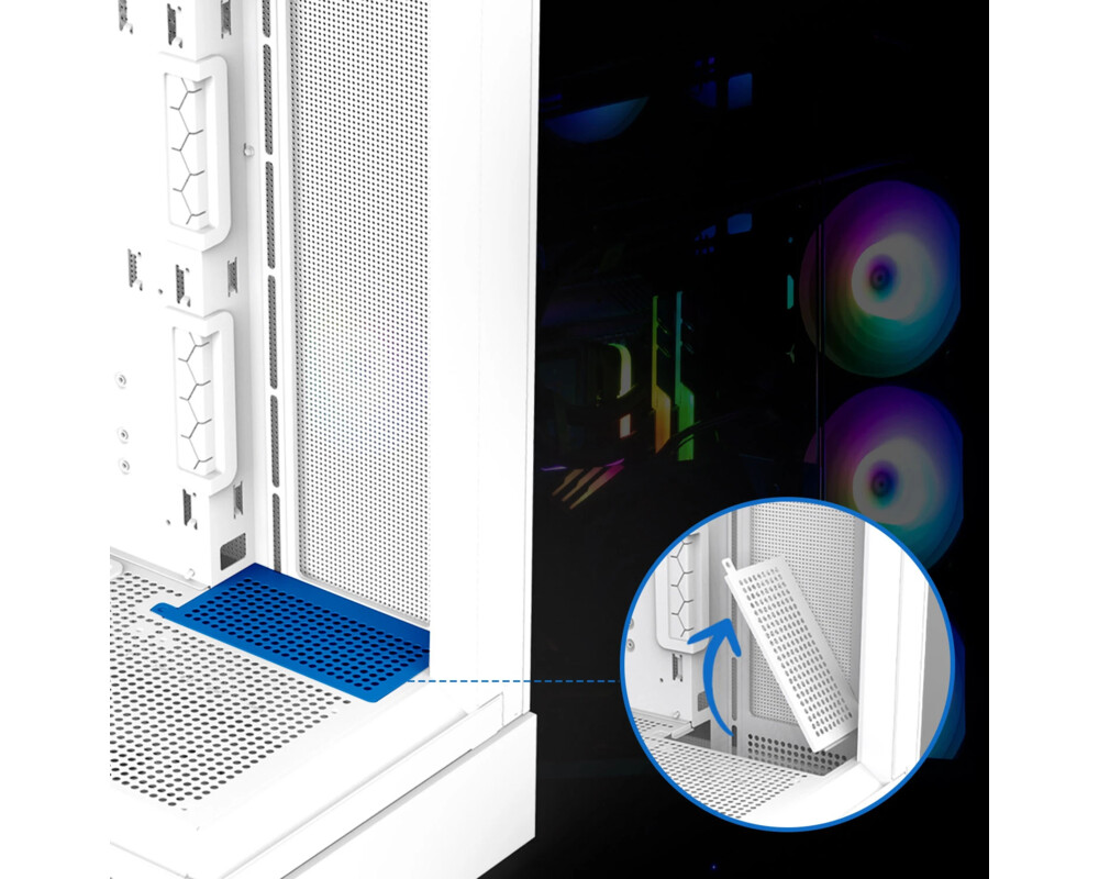 Кутия Zalman ATX - P40 Prism White 23