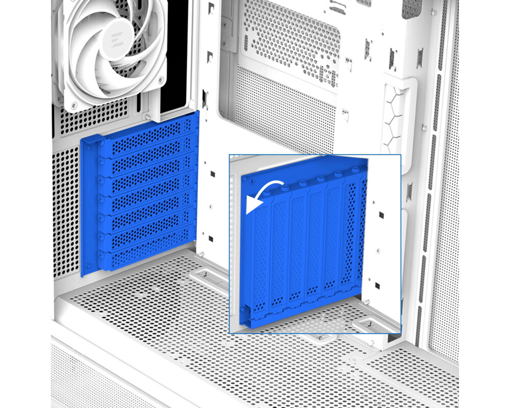 Кутия Zalman ATX - P40 Prism White 36