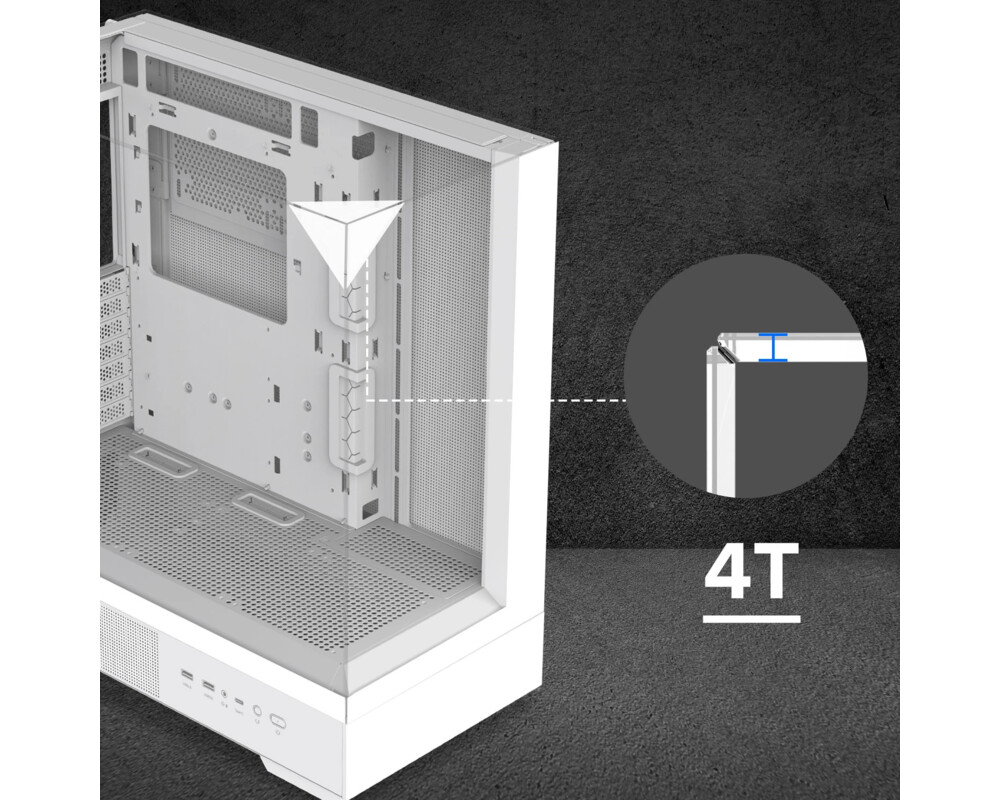 Кутия Zalman ATX - P40 Prism White 16
