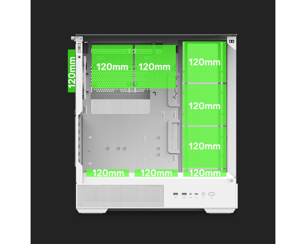 Кутия Zalman ATX - P40 Prism White 28