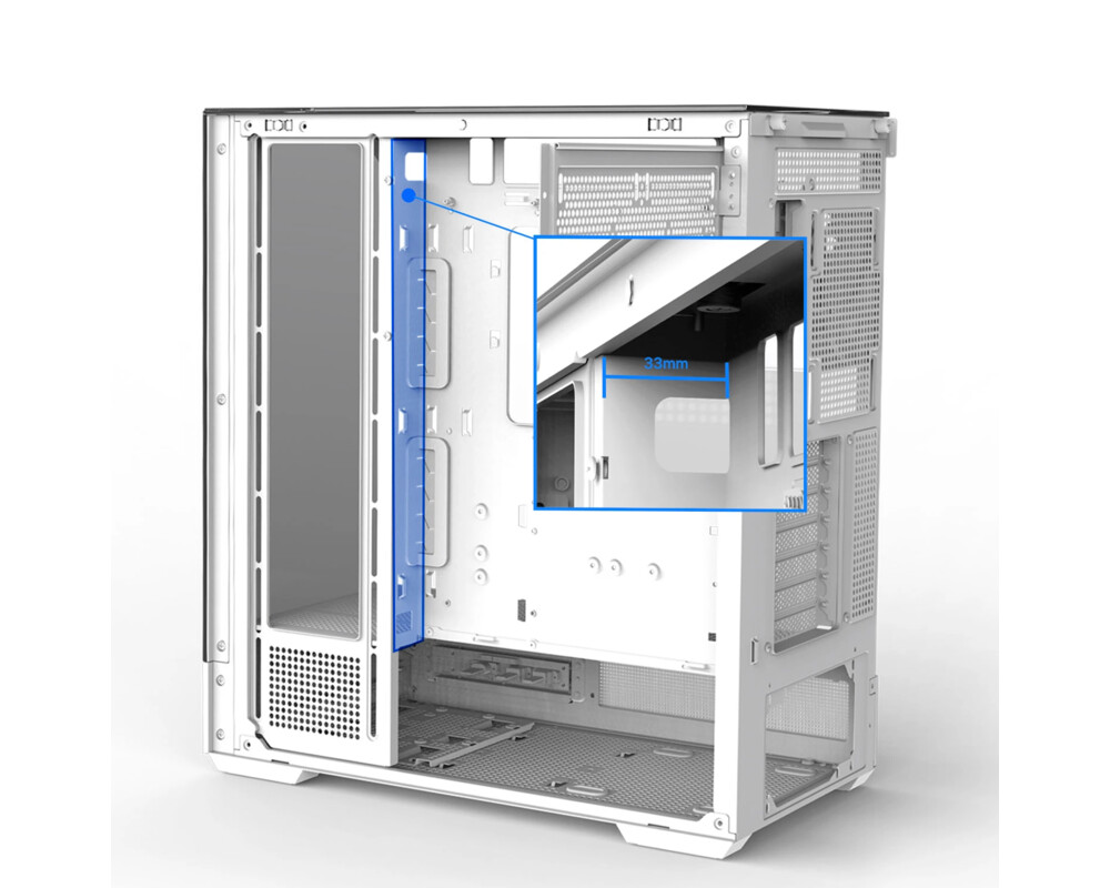Кутия Zalman ATX - P40 Prism White 21