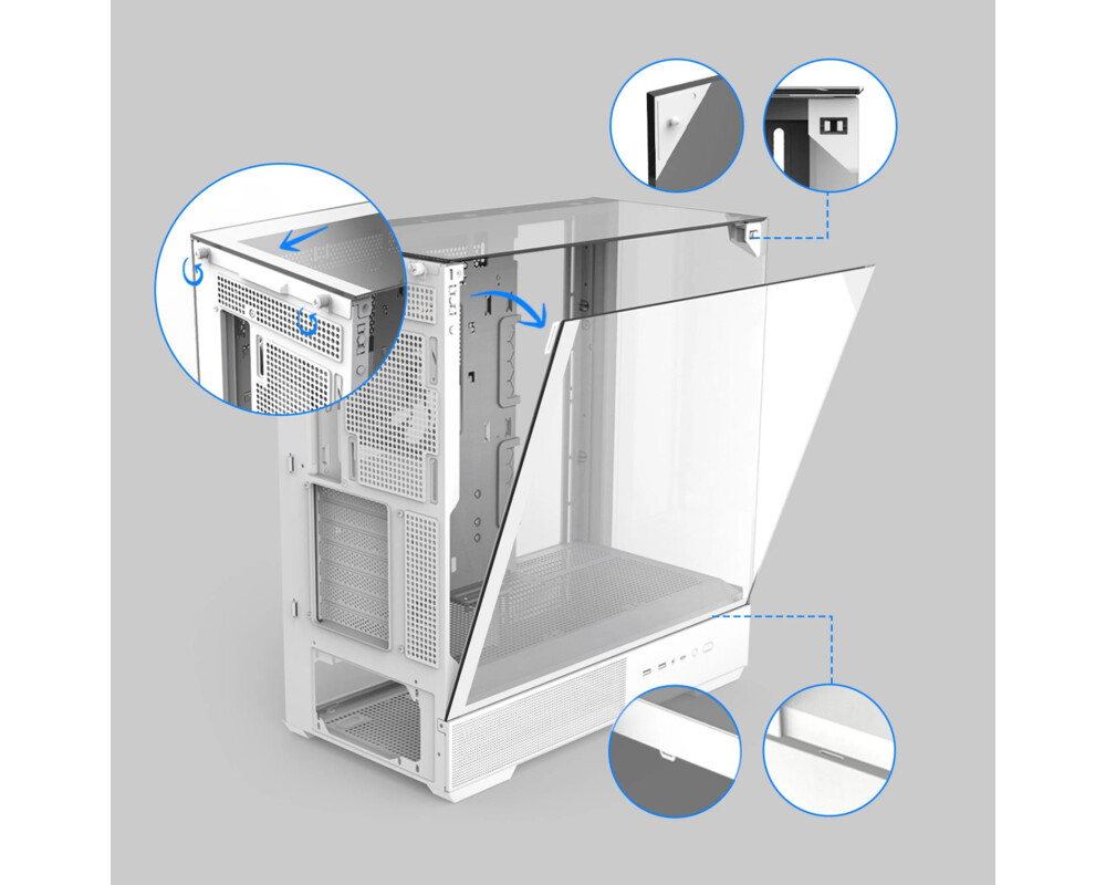 Кутия Zalman ATX - P40 Prism White 38