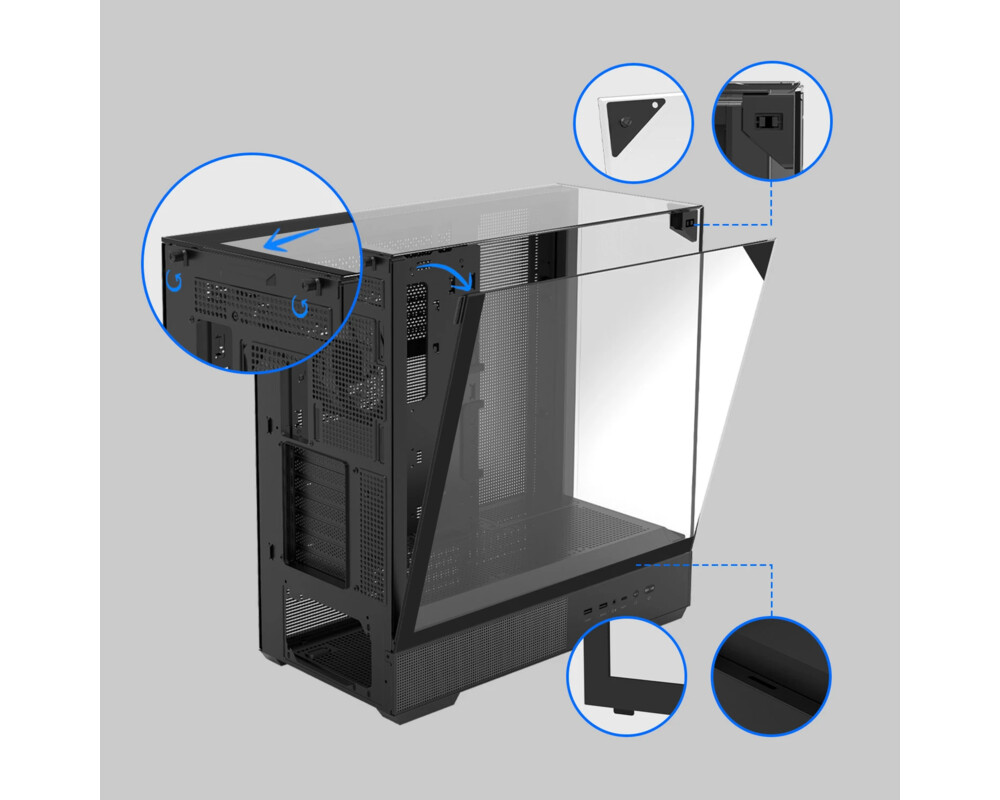 Кутия Zalman ATX - P40 Prism Black 13