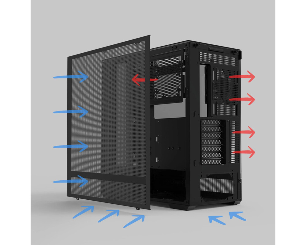 Кутия Zalman ATX - P40 Prism Black 19