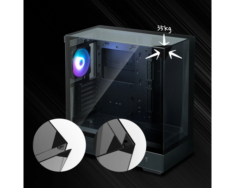 Кутия Zalman ATX - P40 Prism Black 17