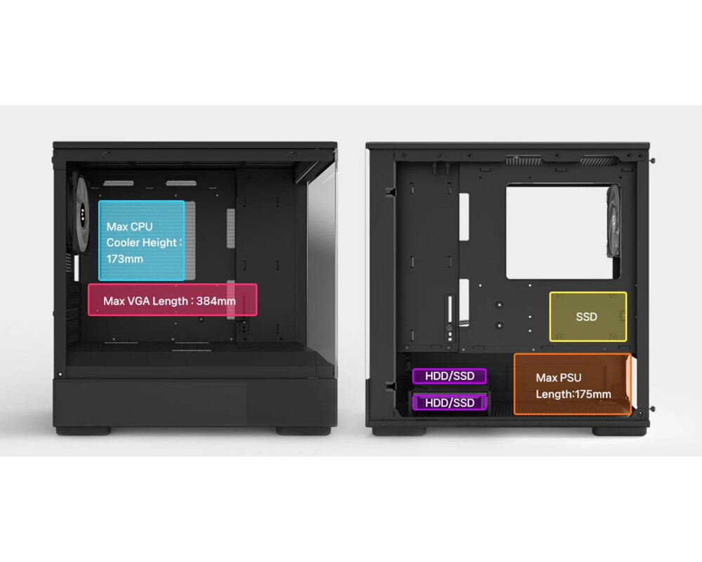 Кутия Zalman mATX - P10 Black 21