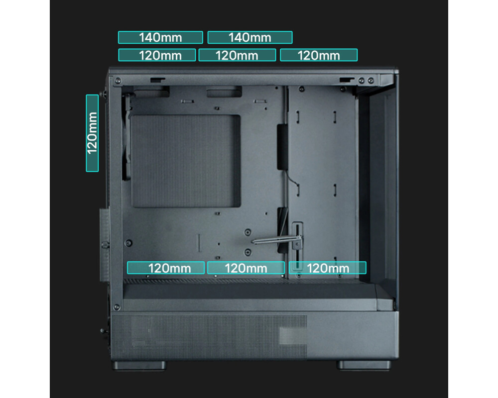 Кутия Zalman mATX - P10 Black 19