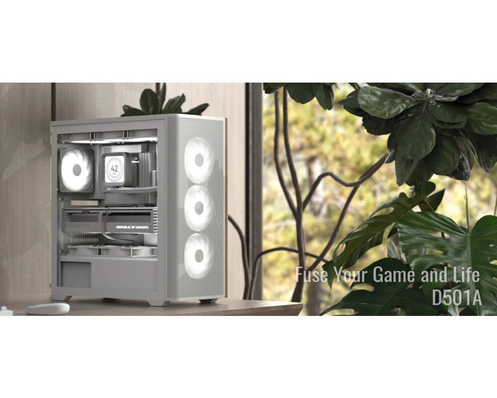 Кутия AeroCool ATX - D501A White 8