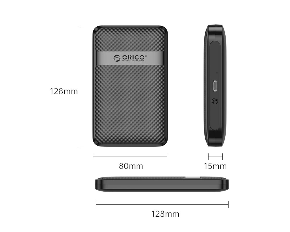 Аксесоар за съхранение Orico кутия за диск Storage - Case - 2.5... 3