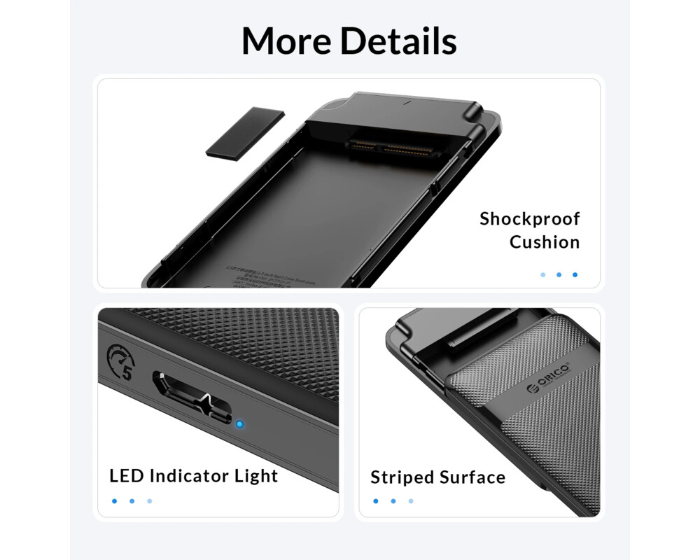 Аксесоар за съхранение Orico кутия за диск Storage - Case - 2.5... 15