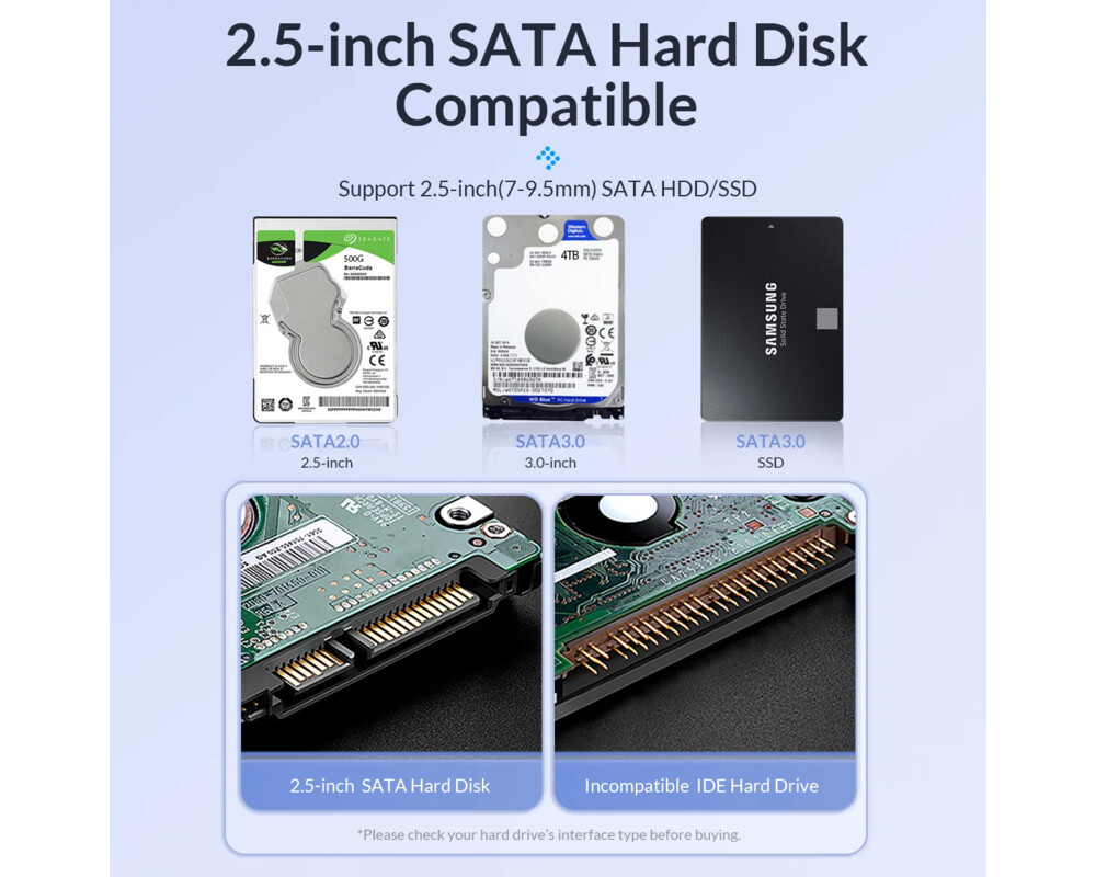 Аксесоар за съхранение Orico кутия за диск Storage - Case - 2.5... 13