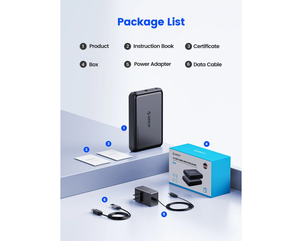 Аксесоар за съхранение Orico кутия за диск Storage - Case - 3.5... 11