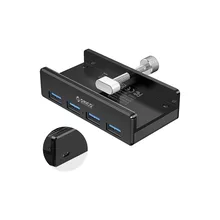  Orico USB 3.0 HUB Clip Type 4 port - aux Micro-USB power input 809255 MH4PU-P-BK-BP на топ цена - PIC.bg