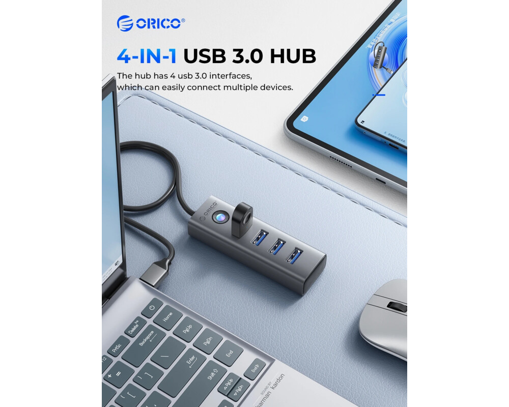 USB хъб Orico HUB USB3.0 4 port 3