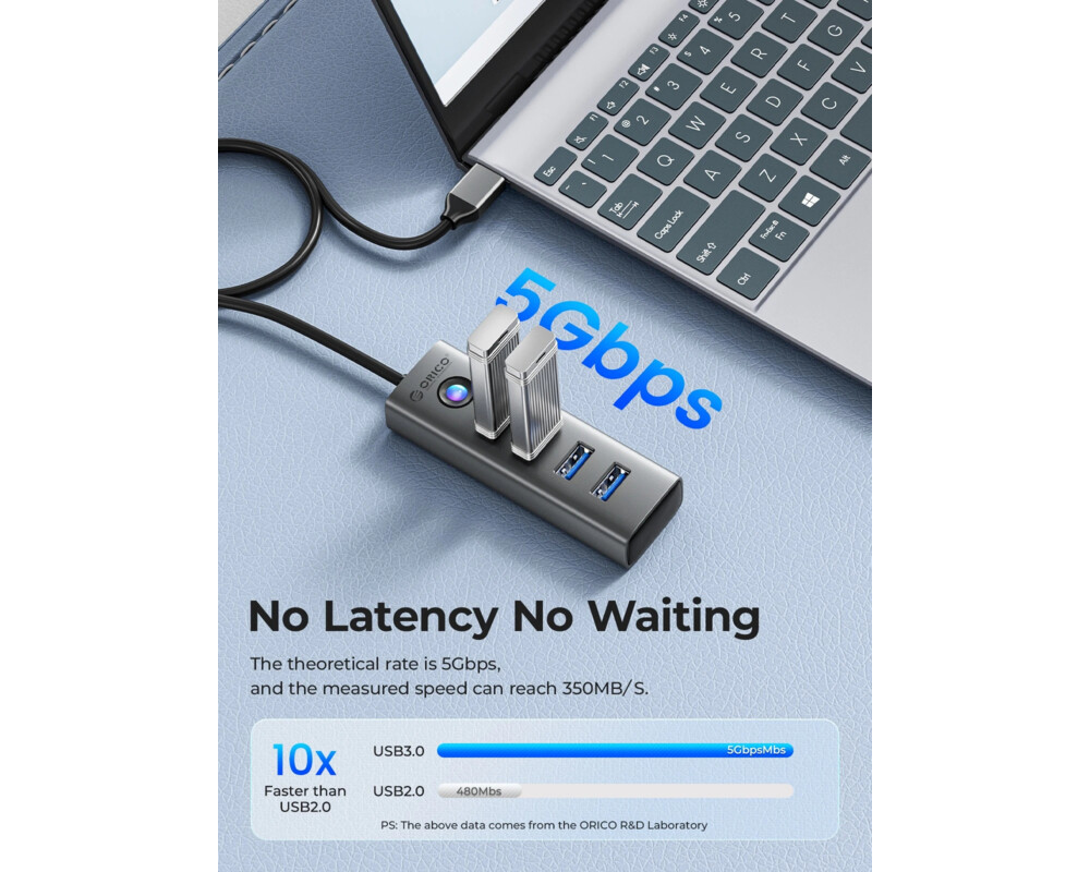 USB хъб Orico HUB USB3.0 4 port 5