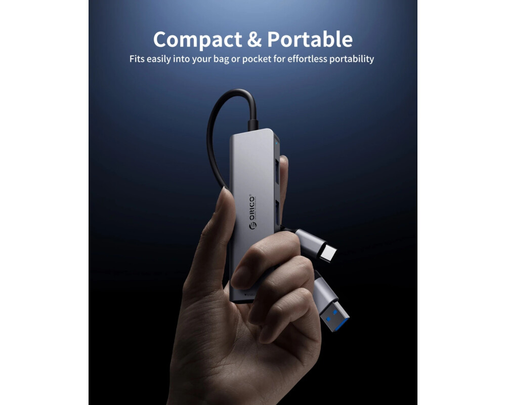 USB хъб Orico HUB USB-C/A 4 port - USB3.0 x 1 10