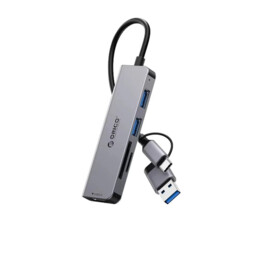  Orico HUB USB-C/A 4 port - USB3.0 x 1 809397 YSA6-U3-GY-BP на топ цена - PIC.bg