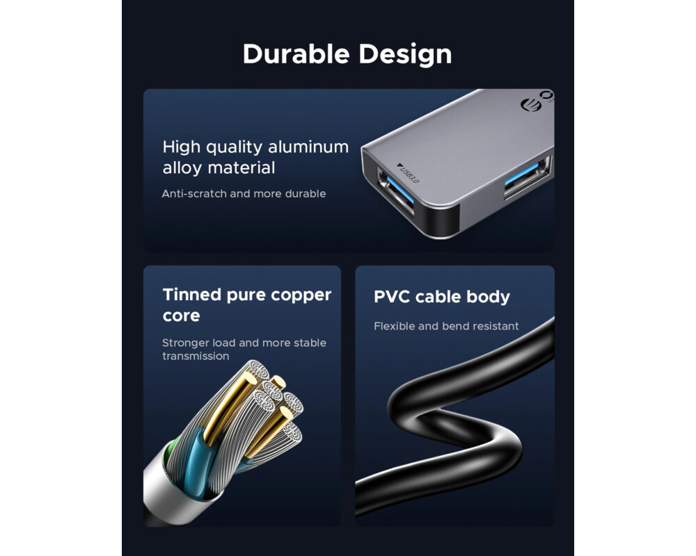 USB хъб Orico HUB USB-C/USB-A 7 port - USB-C x 2 12