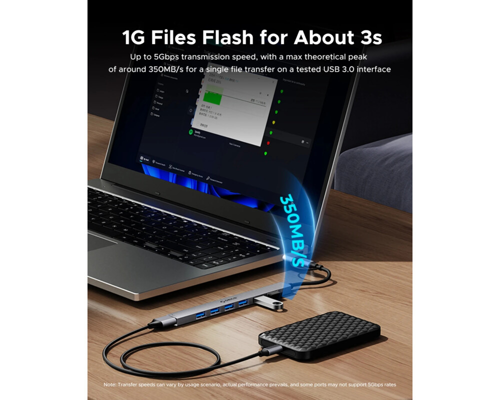USB хъб Orico HUB USB-C 5 port - USB3.0 x 1 5
