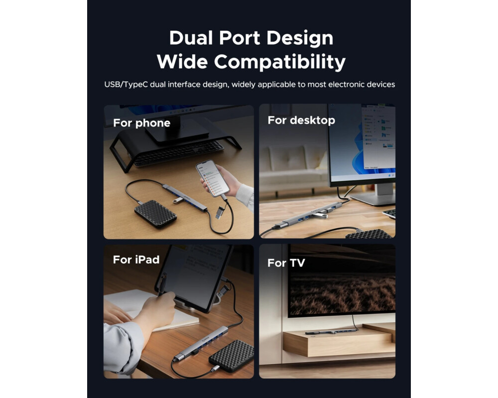 USB хъб Orico HUB USB-C 5 port - USB3.0 x 1 9