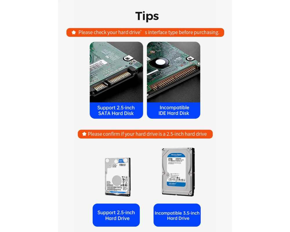 Аксесоар за съхранение Orico външна кутия за диск Storage - Cas... 13