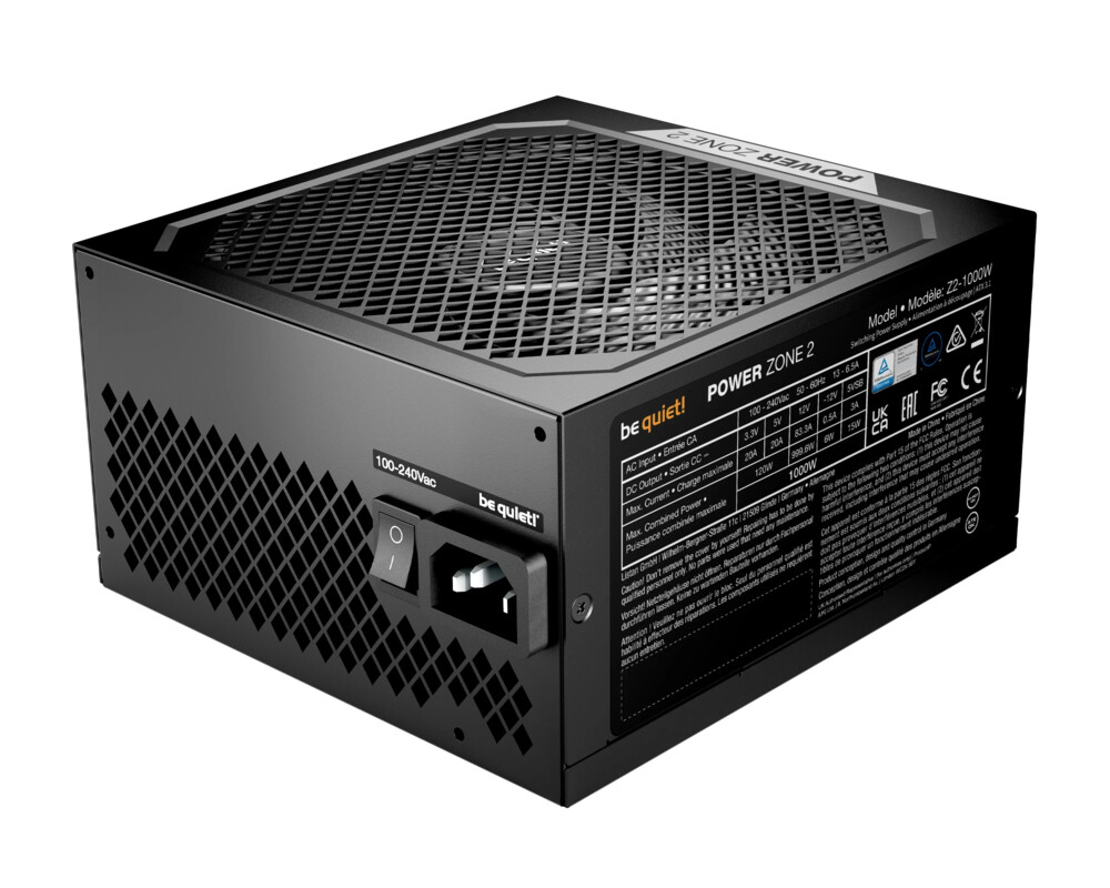 Захранване be quiet! захранване PSU ATX 3.1 Platinum - POWER ZONE 2 1000W 3