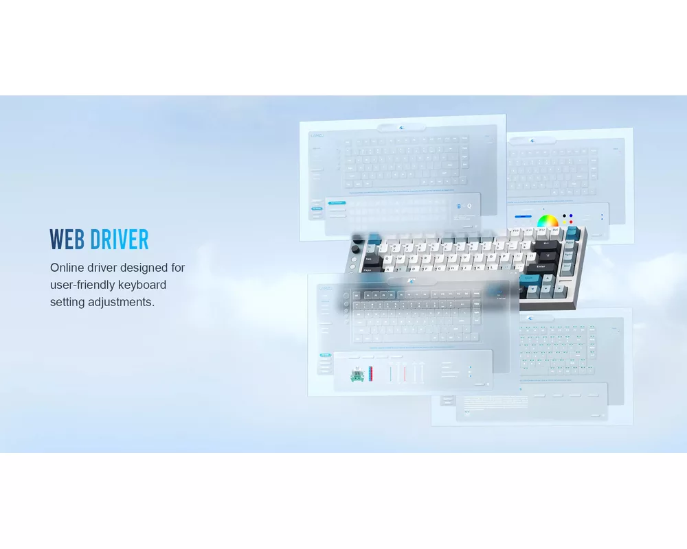 Клавиатура Lamzu професионална геймърска механична клавиатура Professional Gaming Mechanical Keyboard JET 75 - 8K 11