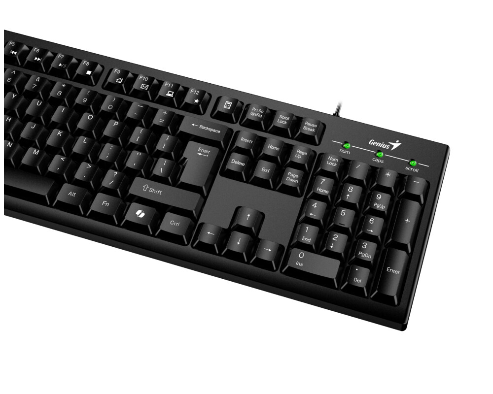 Клавиатура Genius клавиатура кирилизирана Smart Keyboard KB-100 Black - AI 9