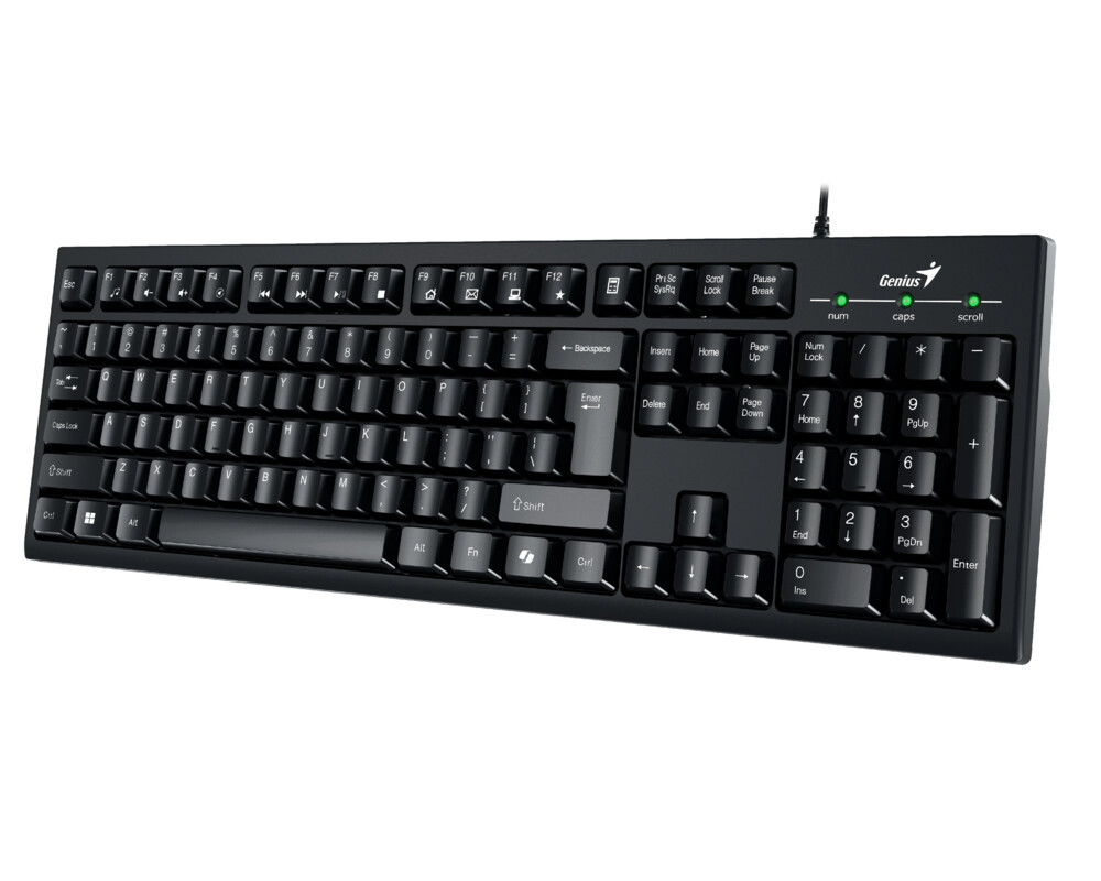 Клавиатура Genius клавиатура кирилизирана Smart Keyboard KB-100 Black - AI 7
