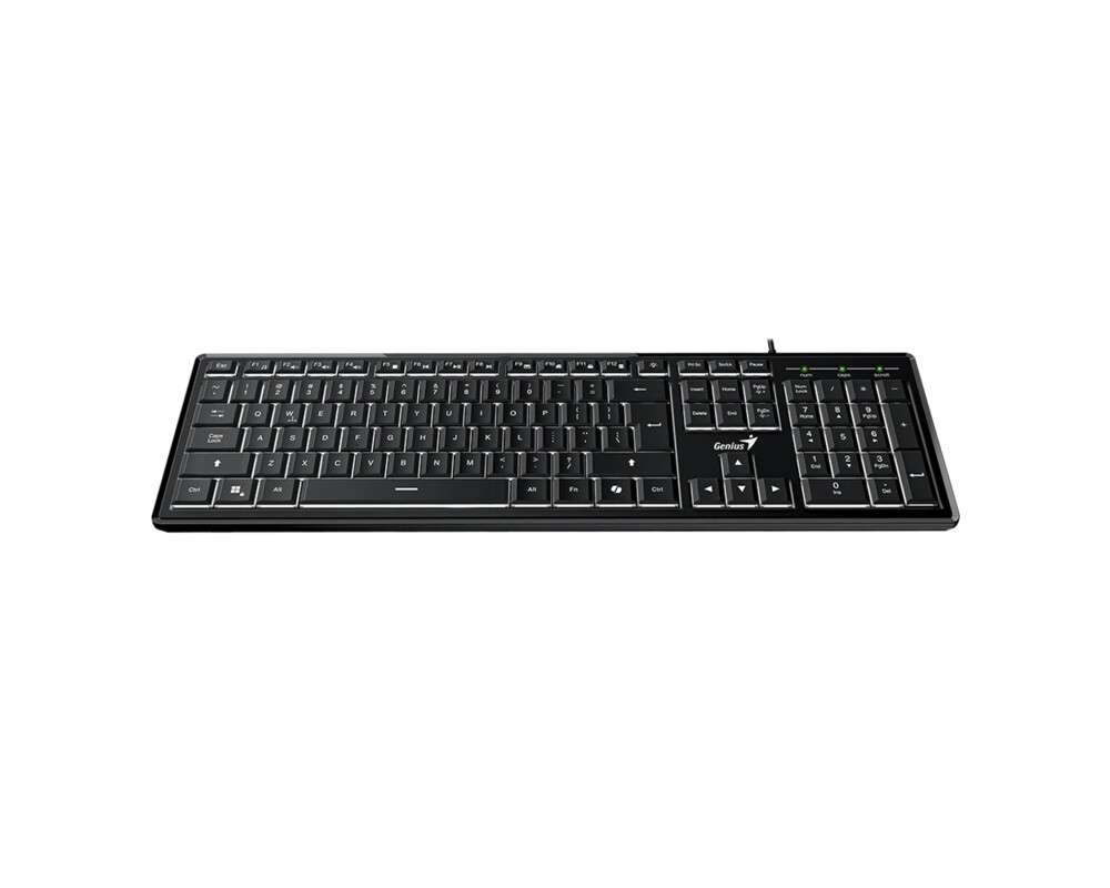 Клавиатура Genius клавиатура кирилизирана Keyboard SlimStar 820 Black - AI 2