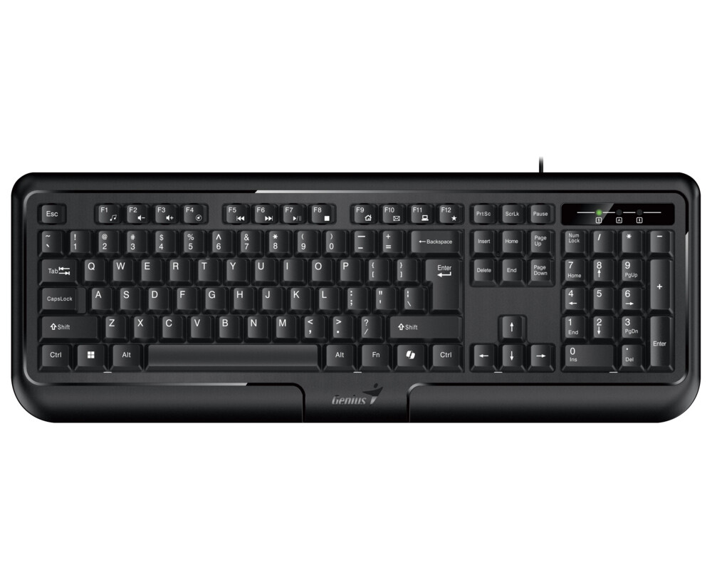Клавиатура Genius клавиатура кирилизирана Smart Keyboard KB-118 II Black - AI 2