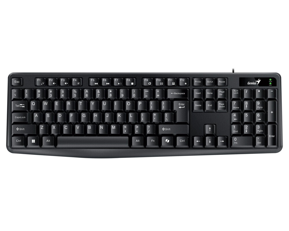 Клавиатура Genius клавиатура кирилизирана Smart Keyboard KB-117 Black - AI 2
