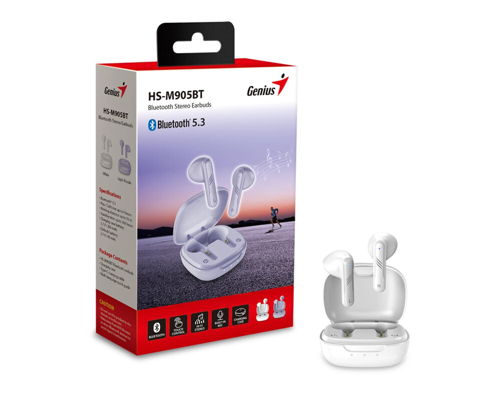 Слушалки Genius безжични TWS Bluetooth 5.3 Earpho... 7
