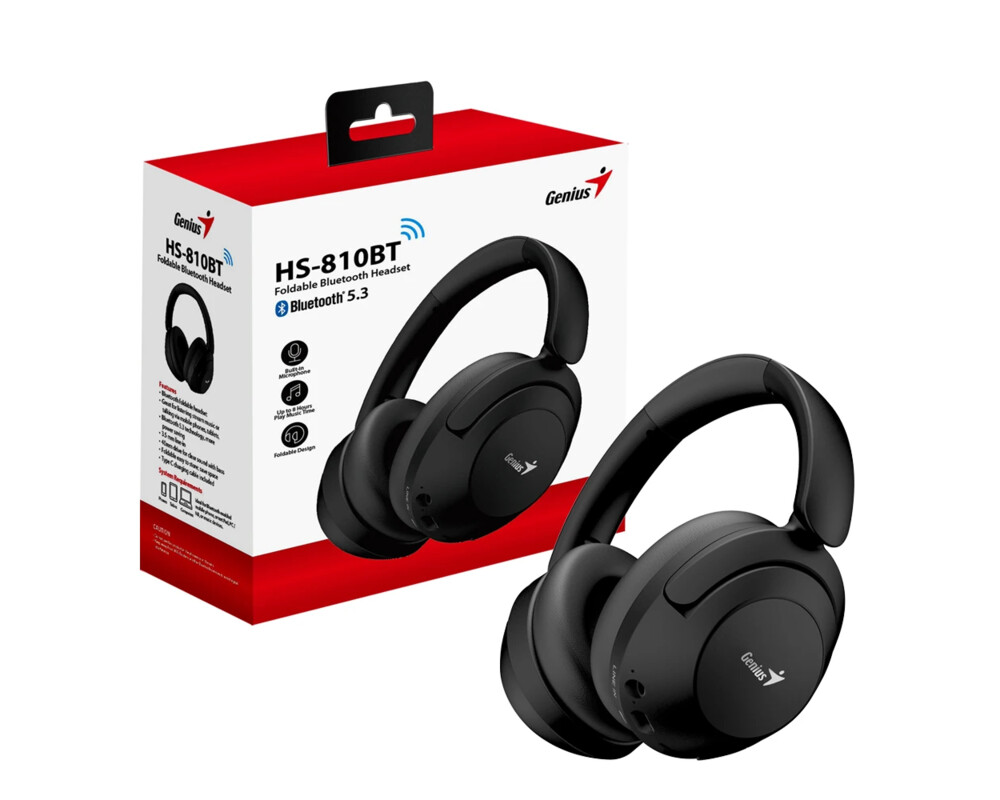 Слушалки Genius безжични Headphones Bluetooth 5.3 - HS-810BT 3